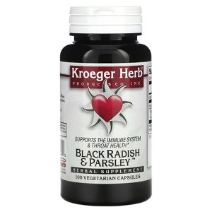 Kroeger Herb Co Black Radish & Parsley, 100 Vegetarian Capsules - 1 of 4