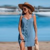 Women's Breezy Button-Down Denim Dress for Summer Days - Cupshe - 3 of 4