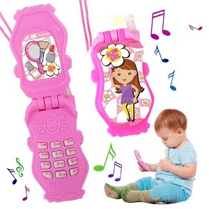 ArtCreativity Pretend Play Toy Flip Cell Phones for Kids (Pack of 6) - 1 of 4