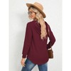 Women's V-Neck Oversized Long-Sleeve Hooded Sweatshirt Jacket In-Stock Casual Outerwear for Daily Errands, Lounge & Layered Looks - 4 of 4