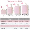 BEAFUP Hardshell Luggage Sets 4 Pieces 20"+24"+28" Luggages and Cosmetic Case Spinner Suitcase with TSA Lock Lightweight - 3 of 4