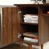 Computer Office Desk , Small Desk with 47.24 Inch, Modern Walnut Finish, Solid Wood Legs - Suitable for Home and Office Use - 3 of 4