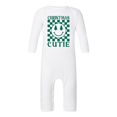 The Juniper Shop Christmas Cutie Checkered Baby Romper