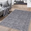 Living Room Rug Washable Area Rugs for Living Room  Modern Solid Textured Bedroom Rug No-Shedding, Stain Resistant, Foldable Contemporary Indoor Rugs - 2 of 4