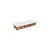 Meridian Furniture,Pavilion Cream Boucle Fabric Bench - 4 of 4