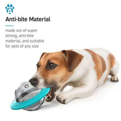 Blue Interactive Planet Treat Dispensing Chew Toy for Dogs