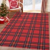 Christmas Buffalo Plaid Area Rug Classic Checkered Design Machine Washable Stain Resistant Non Slip Floor Mat for Living Room Kitchen Entryway - 4 of 4