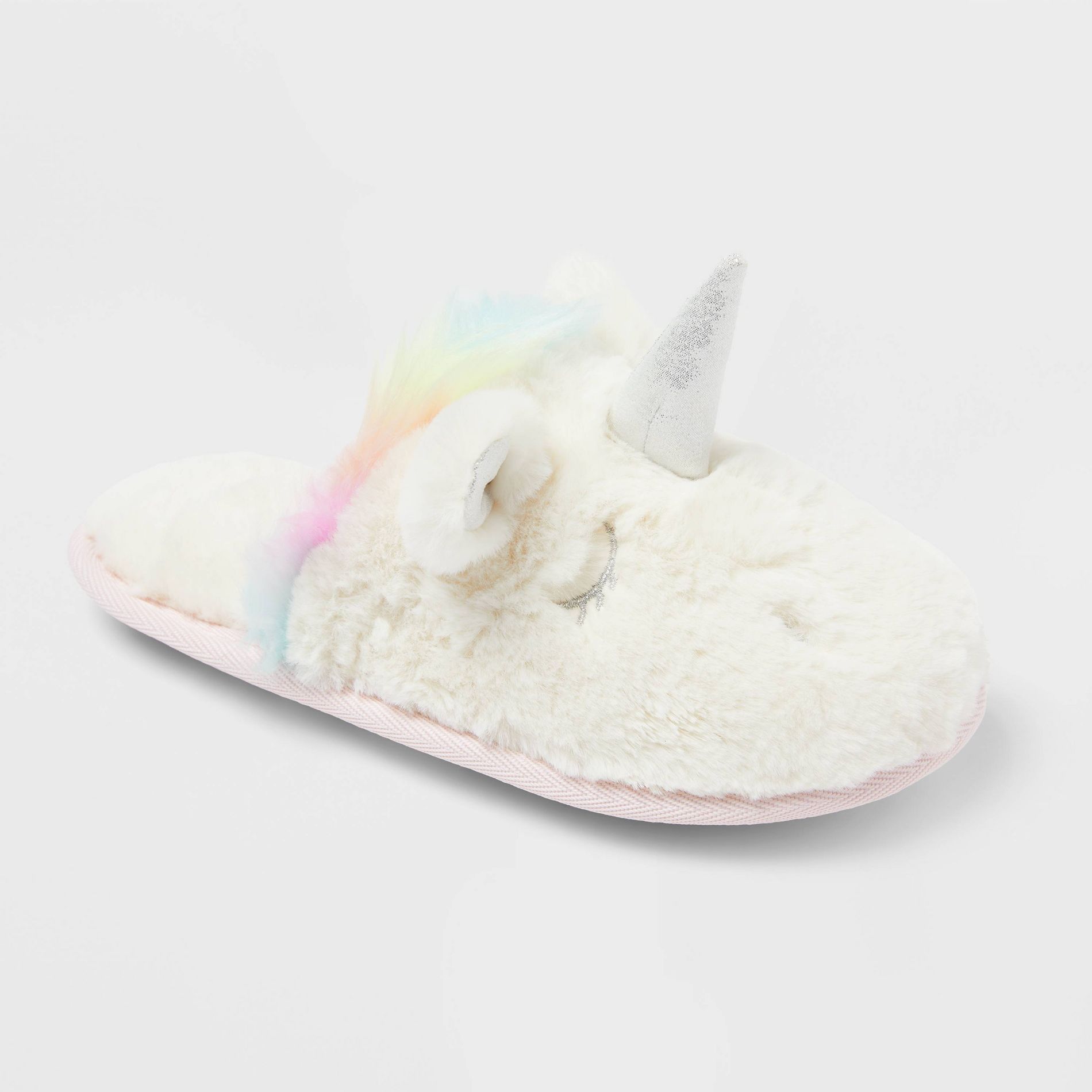 Kids Unicorn Scuff Slipper - Cat & Jack™ Ivory