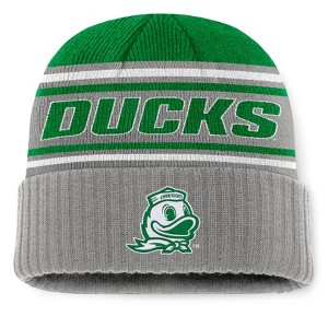 NCAA Oregon Ducks Sleety Knit Cuffed Beanie: Acrylic Midweight Pull-On Hat - 1 of 3