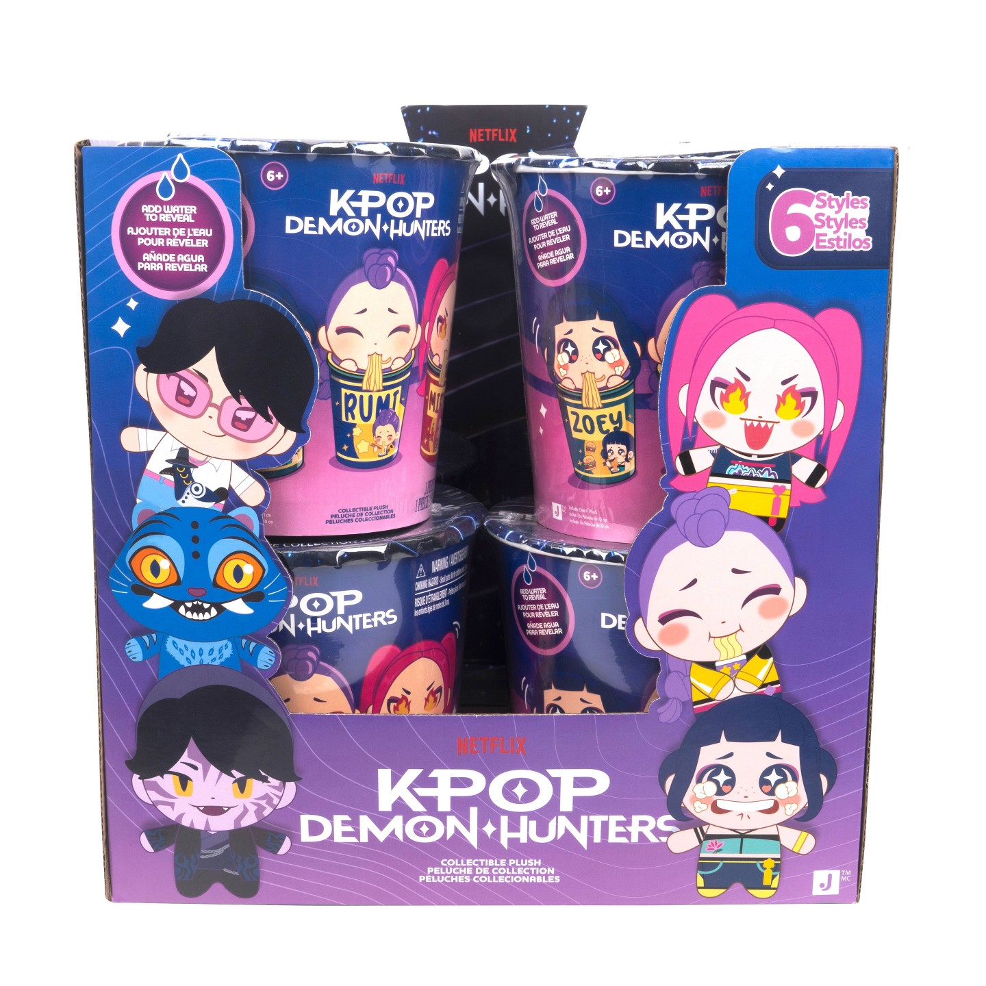 Детские мягкие игрушки KPop Demon Hunters KPop Demon Hunter 3" Blind Mini Ramyeon Cups Assortment Rosebay — фото 4