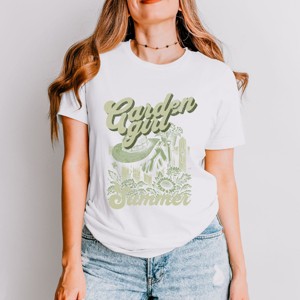 Simply Sage Market Garden Girl Summer Short Sleeve Tee - 1 of 4