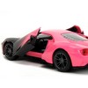 2017 Ford GT Gray Metallic and Pink Gradient "Pink Slips" Series 1/32 Diecast Model Car by Jada - 3 of 4