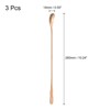 Unique Bargains Stainless Steel Cocktail Long Handle Mirror Finished Coffee Spoon 3 Pcs - 2 of 4