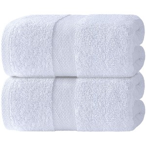 Wealuxe Luxury Soft Bath Sheet Towels - Cotton Luxury Bath Towels Extra Large - 2 Pack Highly Absorbent Hotel Quality Bath Towels Oversized - 35x70" - 1 of 4