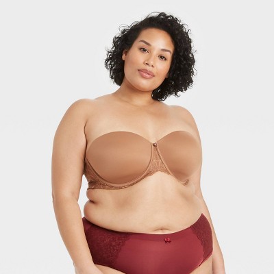 Women's Strapless Bra - Auden™ Caramel 48d : Target