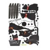 Unique Bargains Home Bedroom PVC Cat Pattern Self-adhesive Decoration Gift Wall Sticker Mural Black - 3 of 3