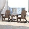 Hyleory HDPE Classic Rocking Adirondack Chair - 3 of 4