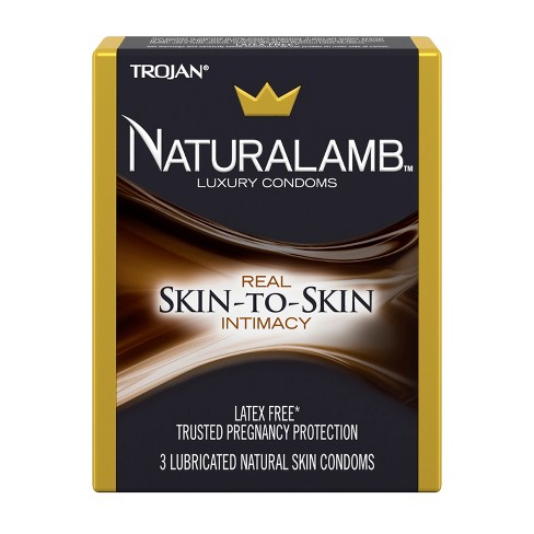 Trojan Naturalamb Latex Free Lubricated Condoms - 3ct : Target