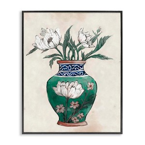 Stupell Industries Floral Oriental Vase, 16" x 20" - 1 of 4