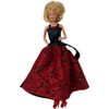 Doll Clothes Superstore Handmade Black and Red Gown for Barbie & 11.5-Inch Fashion Dolls - 2 of 4