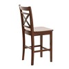 Simple Relax Set of 2 Wooden Counter Height Chairs - 4 of 4