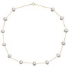 EVERLY JEWELRY | 10k Yellow Gold 7-8mm Cultured Freshwater Pearl Tin Cup Necklace, 17" - 2 of 4