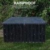 Okak 344/215/161 Gallon Waterproof Metal Deck Box, Stylish Lockable Storage Box, Outdoor Storage for Garden Tools, Patio Furniture - 2 of 4