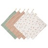 Mushie Muslin Cotton Washcloth 5-Pack - 3 of 4