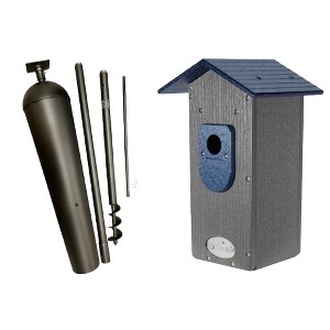 JCS Wildlife Smart Bluebird House - Wi-Fi Camera & Solar Powered Birdhouse, Live Streaming, Bird Nest Monitoring - 1 of 4