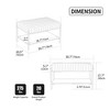 NicBex Rectangle/Round Ottoman Coffee Table Foot Rest,Ottoman Bench with Open Storage Shelf,Faux Fur Foot Stool for Living Room Bedroom Entryway - 3 of 4