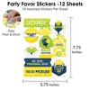 Big Dot of Happiness Let's Rally - Pickleball - Birthday or Retirement Party Favor Sticker Set - 12 Sheets - 120 Stickers - 3 of 4