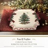 Spode Christmas Tree Ribbons Square Platter - image 2 of 4