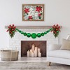 Northlight 6' Green Shiny and Matte Shatterproof Ball Christmas Swag - 3 of 4