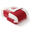 Snuggle Sac Fluffy Buffalo Plaid Throw Blanket,Reversible Cozy Throw,Classic Checkered Style - 2 of 4
