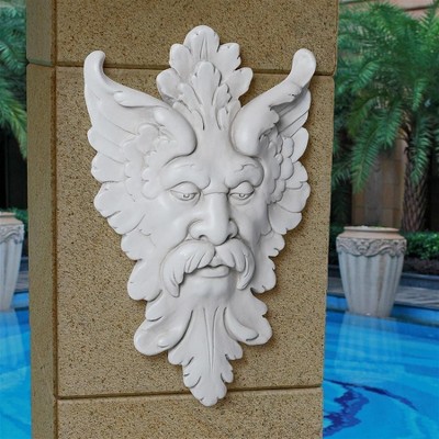 Design Toscano Michelangelo's Florentine Man, Greenman Wall Sculpture: Medium