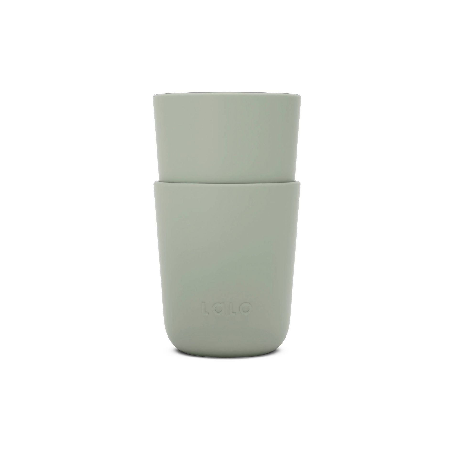 Lalo 6 fl oz Cups - Sage - 2pk