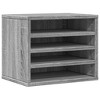 vidaXL Desk Organiser Grey Sonoma 14.2x10.2x11.6" Engineered wood - 2 of 4