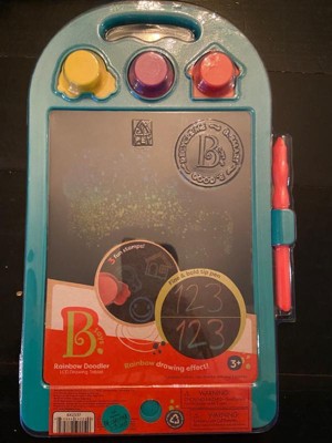 B. Toys - Lcd Drawing Tablet With Stylus & Stamps - Rainbow