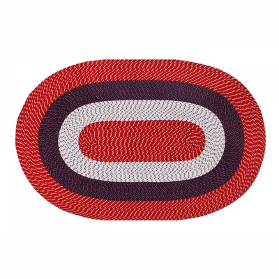 Country Stripe Collection 100% Polypropylene Reversible Indoor Area Utility Rug - Better Trends