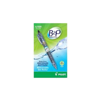 Pilot B2P Retractable Gel Pens Fine Point Black Ink Dozen (31600) 862274