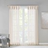 Gracie Mills Anatole Twisted Tab Voile Sheer Window Pair - 4 of 4
