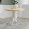 Glenwillow Home 42" Round Pedestal Dining Table + Double X-Back Dining Chairs Dining Set - 2 of 4