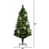 Nearly Natural 5-ft Pre-Lit Fiber Optic Artificial Christmas Tree with 146 Warm White LED Lights - 2 of 4