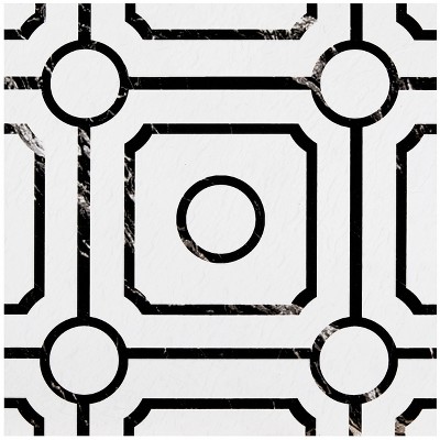 GoodGram Peel N' Stick DIY Retro 12x12 Self Adhesive Vinyl Floor Tile - 20 Tiles (20 Total SF in a Box) - Carrera - 20 Tiles/20 sq. ft.
