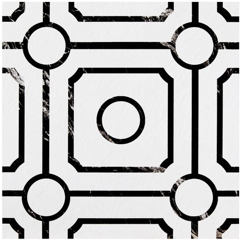 GoodGram Peel N' Stick DIY Retro 12x12 Self Adhesive Vinyl Floor Tile - 20 Tiles (20 Total SF in A Box) - Carrera - 20 Tiles/20 Sq. ft.