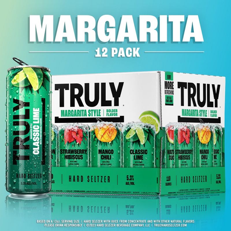 Truly Hard Seltzer Margarita Style Mix Pack - 12pk/12 fl oz Cans, 6 of 12