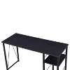 KTMBDW 47 Inches Desk, Computer Desk with 2 Tier Storage, for Gaming Corner Home Office Writing Study, Metal Frame - 4 of 4