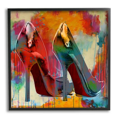 Stupell Industries Urban Style Glam Heels Framed Giclee