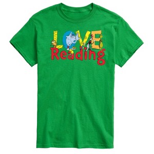 Men's - Dr. Seuss - The Cat In The Hat Book Cover Love Reading Short Sleeve Graphic T-Shirt - 1 of 4