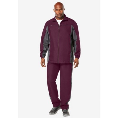 KingSize Long Sleeve Colorblock Tracksuit - 7XL, Navy Colorblock — фото 3